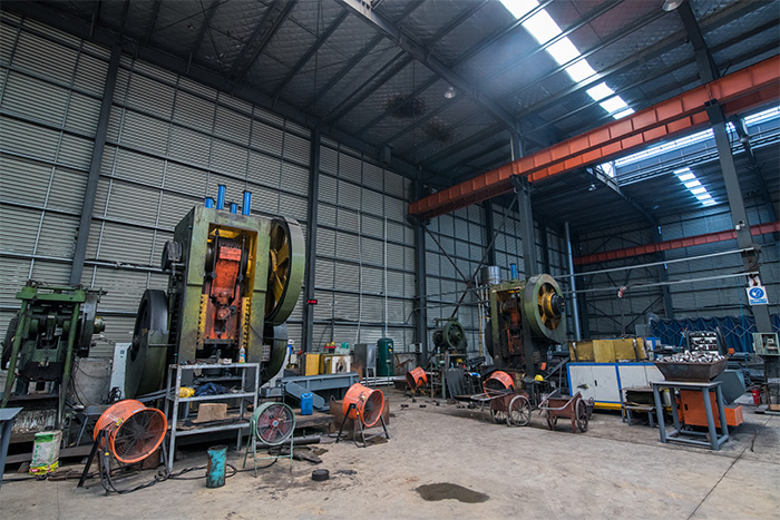 河间网架配件-锥头加工车间